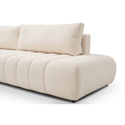 L-formad hörnbäddsoffa med förvaringsutrymme DESIO vänster beige