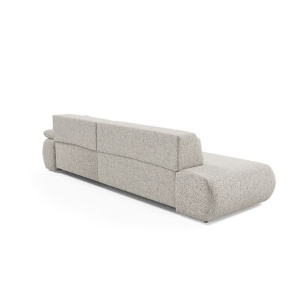 L-formad hörnbäddsoffa med förvaringsutrymme PRATO rätt beige