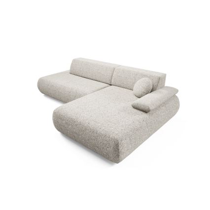 L-formad hörnbäddsoffa med förvaringsutrymme PRATO rätt beige