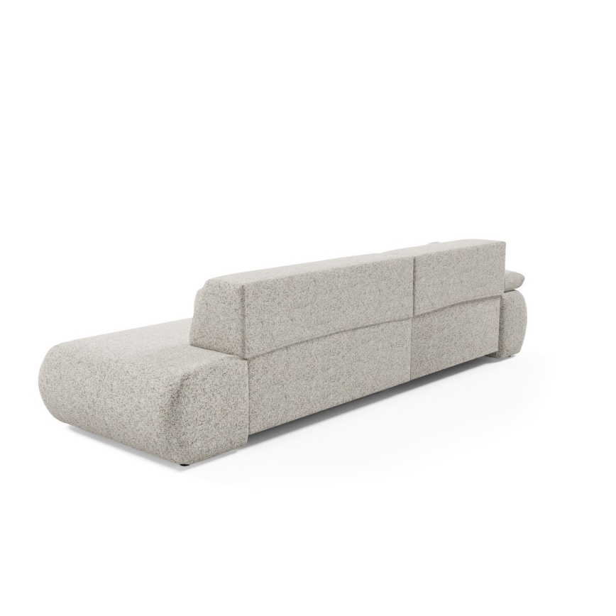 L-formad hörnbäddsoffa med förvaringsutrymme PRATO vänster beige