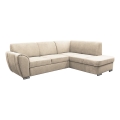 L-formad klädd bäddsoffa hörn lounge-svi SERPA rätt beige