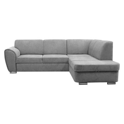 L-formad klädd bäddsoffa hörn lounge-svi SERPA rätt grå