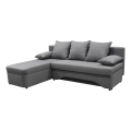 L-shaped upholstered universell folding hörna lounge suite ALMEIDA grå