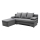 L-shaped upholstered universell folding hörna lounge suite ALMEIDA grå