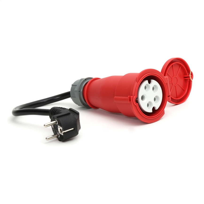 Reseladdningsstation för elbilar EV/PHEV AC Typ 2 16A/400V 11kW IP55 7m + adapter 230V 3,7kW + låda
