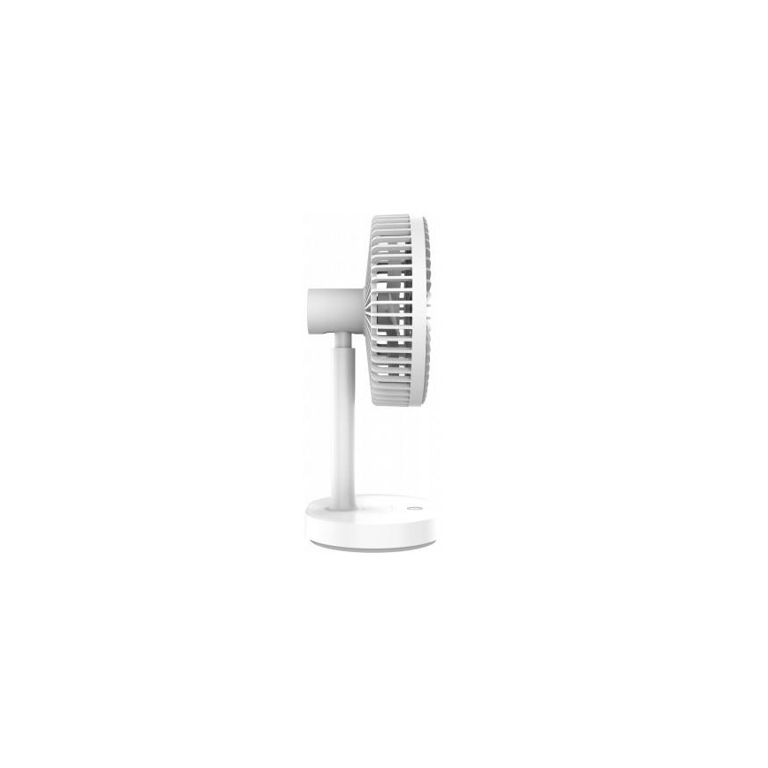 Laddningsbar Bordsfläkt med LED-lampa 3000mA/3,7V microUSB