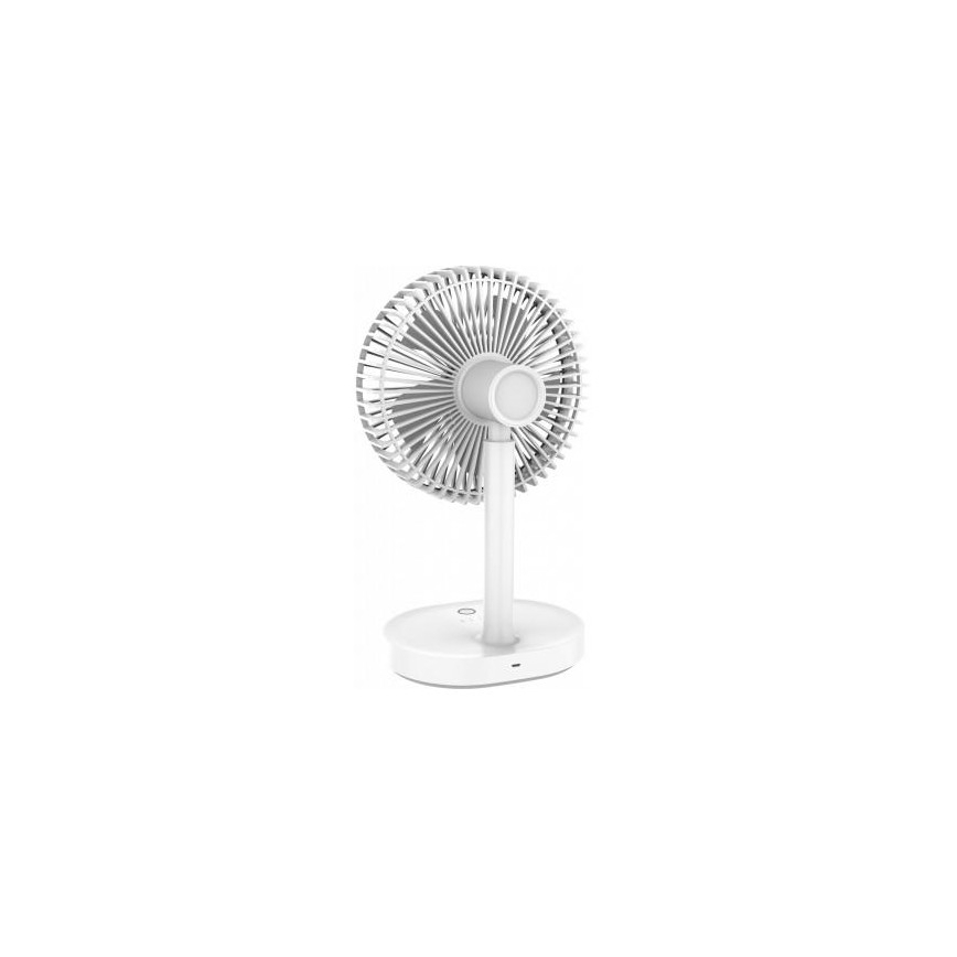 Laddningsbar Bordsfläkt med LED-lampa 3000mA/3,7V microUSB