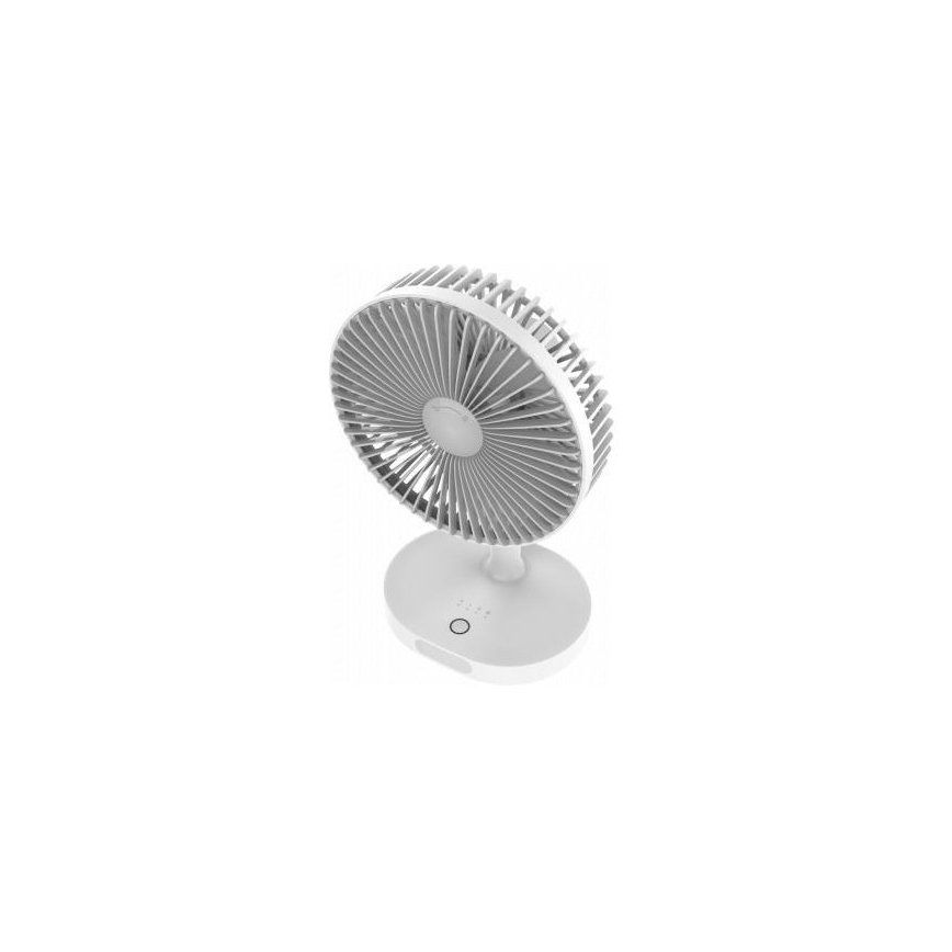 Laddningsbar Bordsfläkt med LED-lampa 3000mA/3,7V microUSB