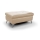 Läder pall SALERNO II 66x100 cm beige