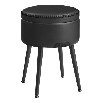 Läderpall CORE, svart