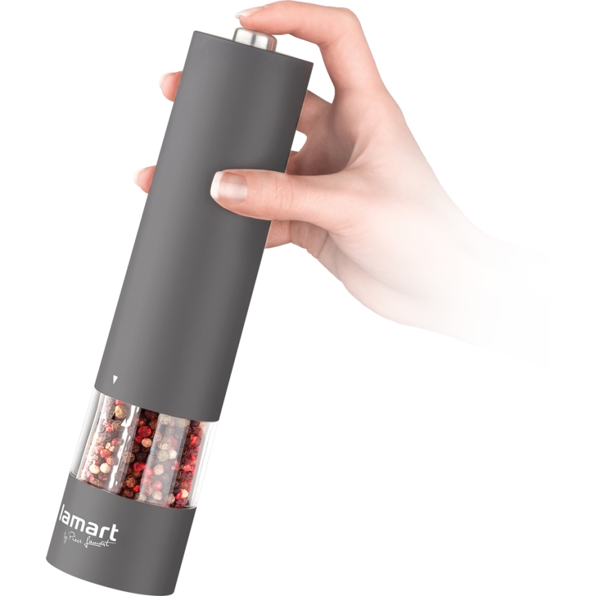 Lamart - Electric spice grinder 4xAA grå