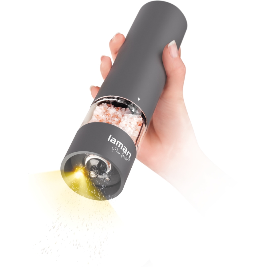 Lamart - Electric spice grinder 4xAA grå