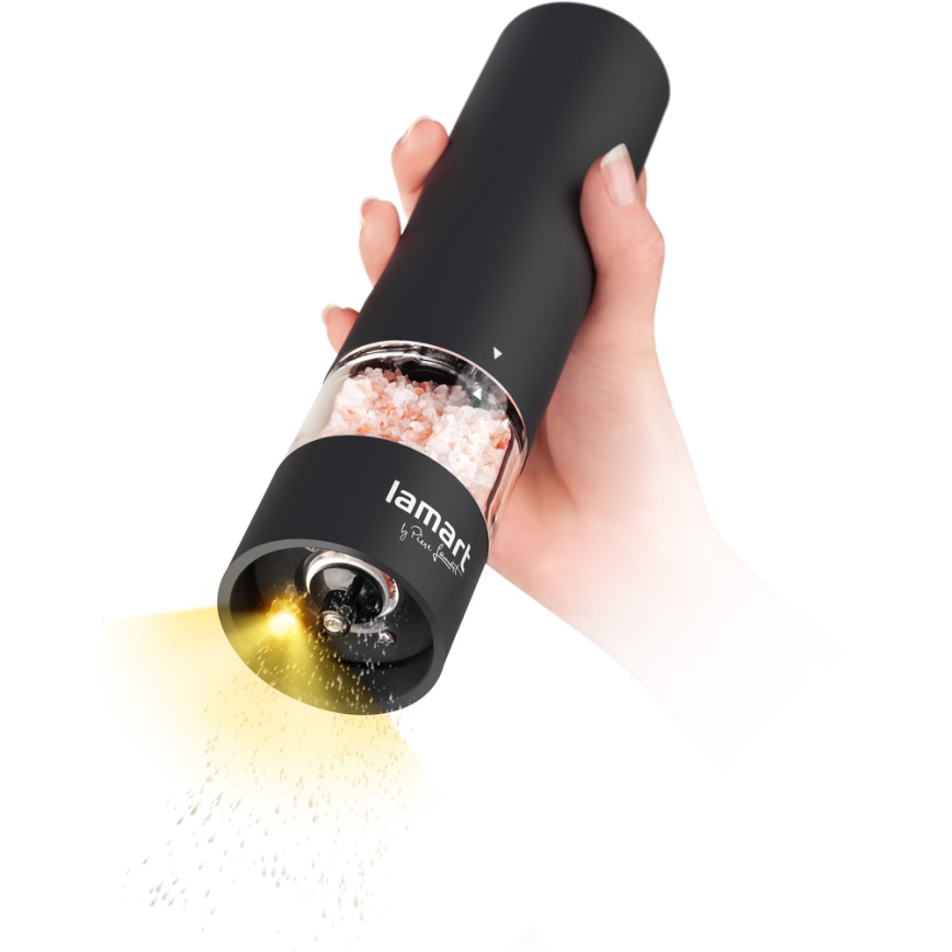 Lamart - Electric spice grinder 4xAA svart