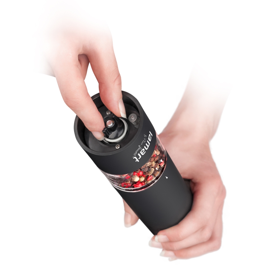 Lamart - Electric spice grinder 4xAA svart