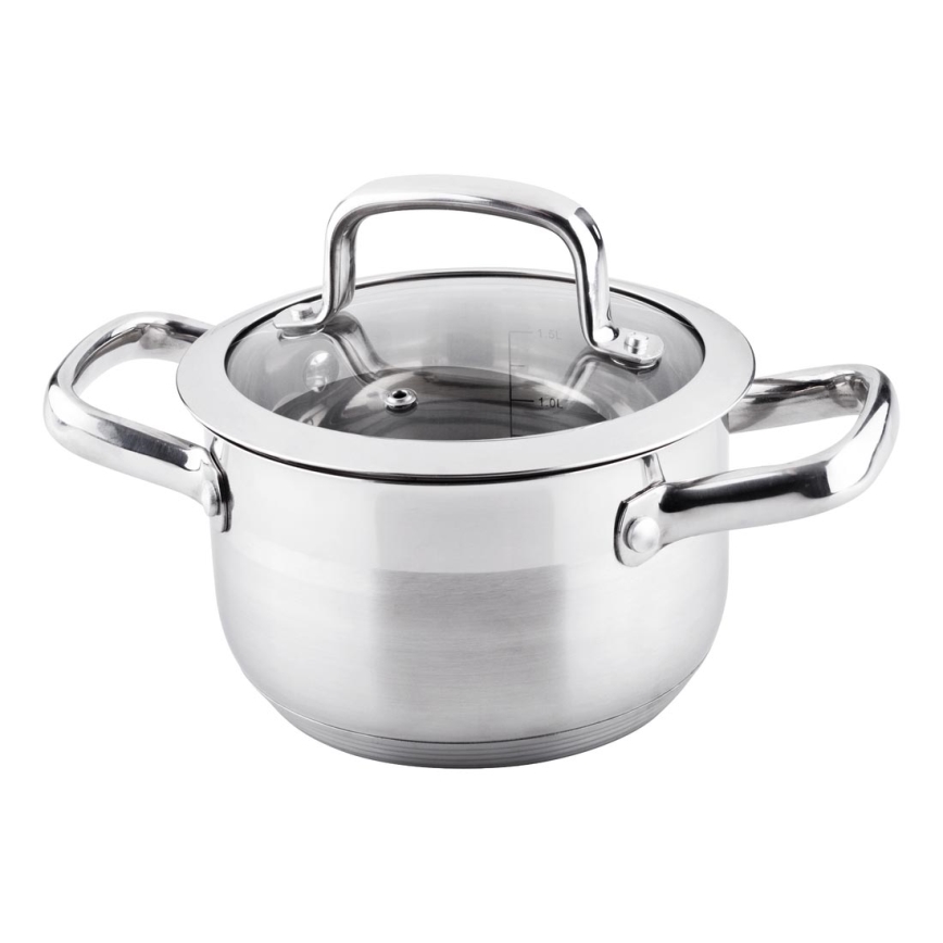 Lamart - Pot med lock 16 cm rostfri