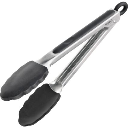 Lamart - Skärbräda för kök 30x22 cm + tongs