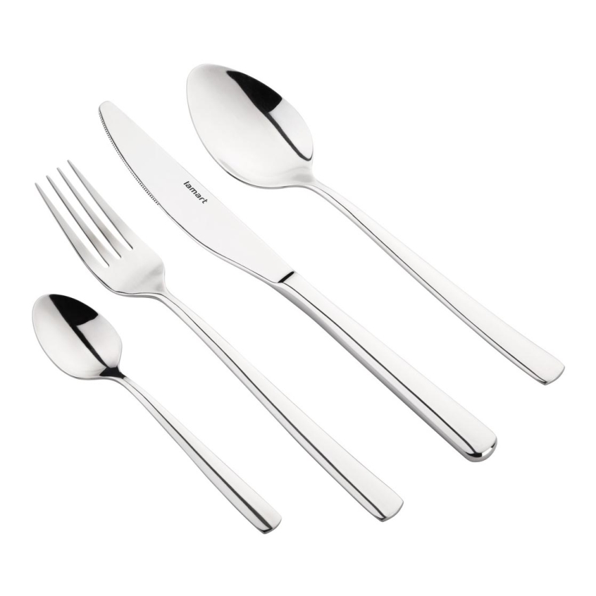 Lamart - Stainless steel cutlery kit 24 delar