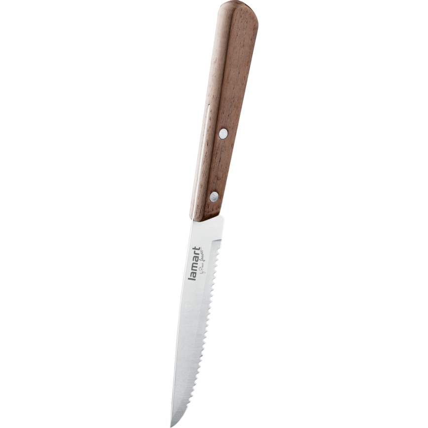 Lamart - Steak cutlery kit 8 delar valnöt