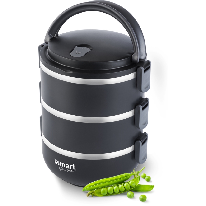 Lamart - Thermo food container 1,8 l svart