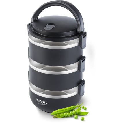 Lamart - Thermo food container 1,8 l svart