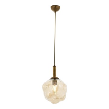 Lampa CRUMPLED hängande 1xE27/40W/230V brons/beige