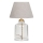 Lampă de masă AYD 1xE27/40W/230V crem/transparentă