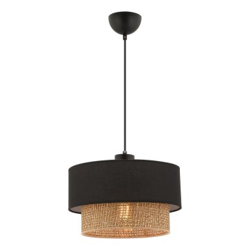 Lampa ECHO 1xE27/60W/230V svart/brun
