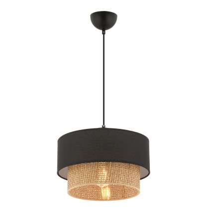 Lampa ECHO 1xE27/60W/230V svart/brun