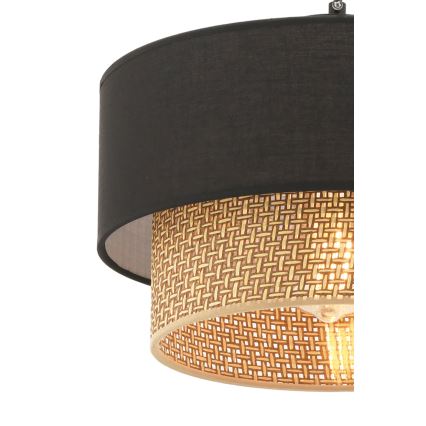 Lampa ECHO 1xE27/60W/230V svart/brun