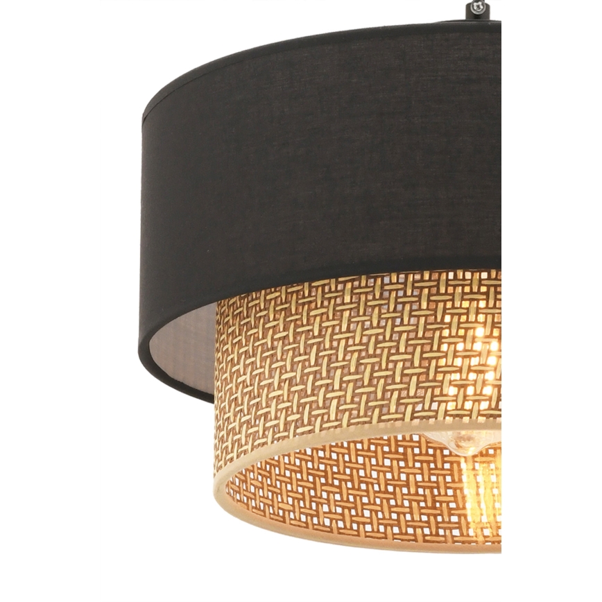 Lampa ECHO 1xE27/60W/230V svart/brun