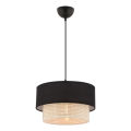 Lampa ECHO 1xE27/60W/230V svart/krem