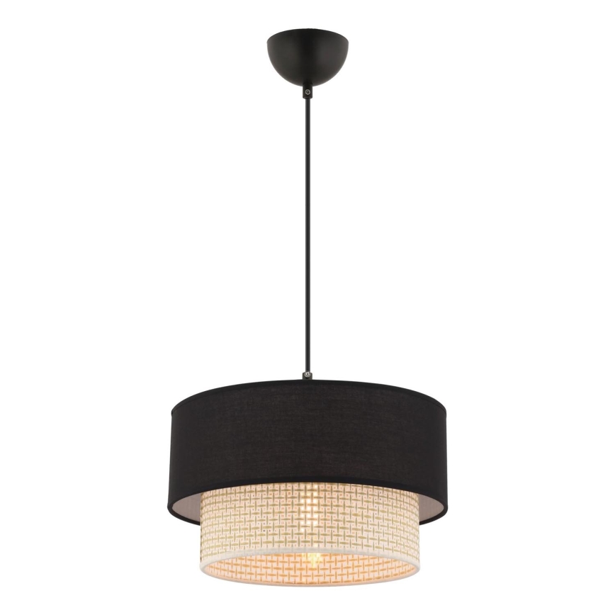 Lampa ECHO 1xE27/60W/230V svart/krem