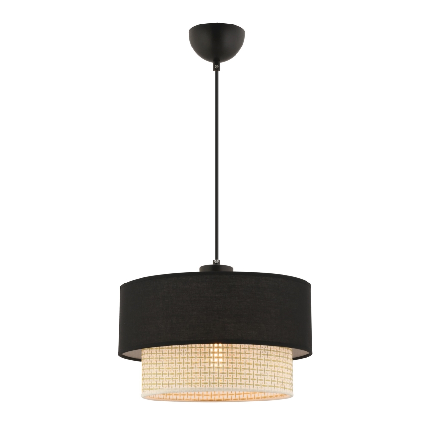 Lampa ECHO 1xE27/60W/230V svart/krem