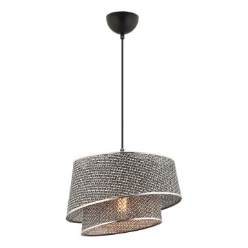 Lampa hängande BARETTE 1xE27/60W/230V grå/blank krom