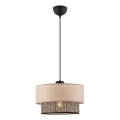 Lampa hängande ECHO 1xE27/60W/230V beige/grå