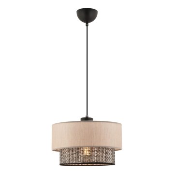 Lampa hängande ECHO 1xE27/60W/230V beige/grå