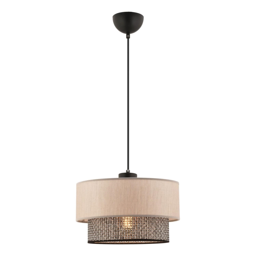 Lampa hängande ECHO 1xE27/60W/230V beige/grå