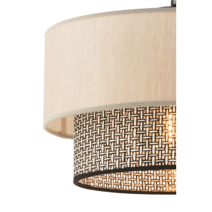 Lampa hängande ECHO 1xE27/60W/230V beige/grå