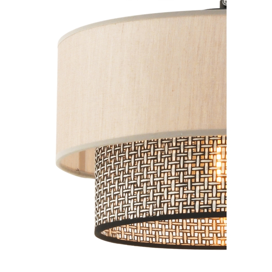 Lampa hängande ECHO 1xE27/60W/230V beige/grå