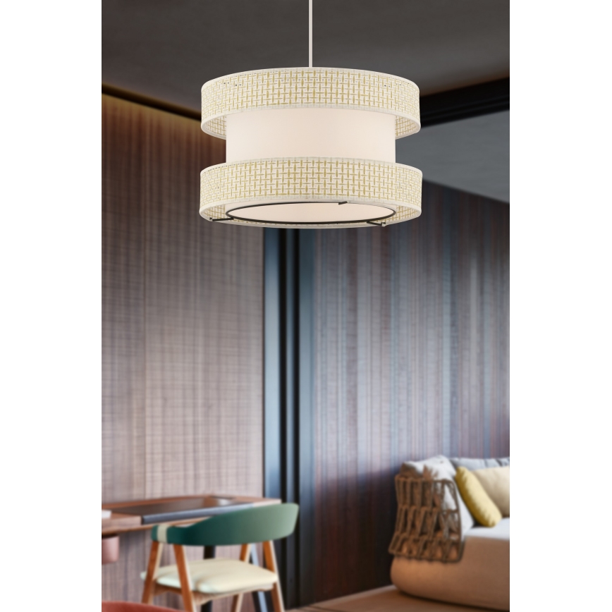 Lampa hängande HALO 1xE27/60W/230V crème