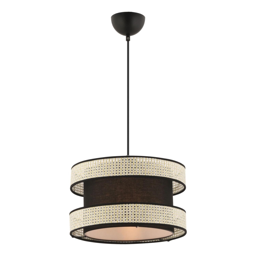 Lampa hängande HALO 1xE27/60W/230V svart/crème