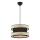 Lampa hängande HALO 1xE27/60W/230V svart/crème