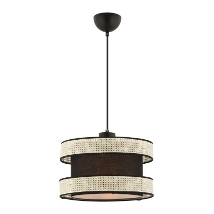 Lampa hängande HALO 1xE27/60W/230V svart/crème