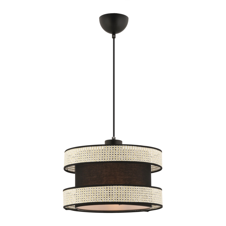 Lampa hängande HALO 1xE27/60W/230V svart/crème