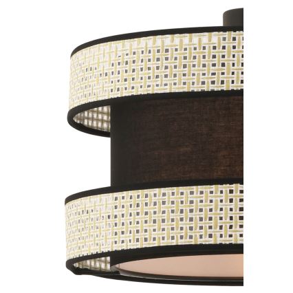 Lampa hängande HALO 1xE27/60W/230V svart/crème