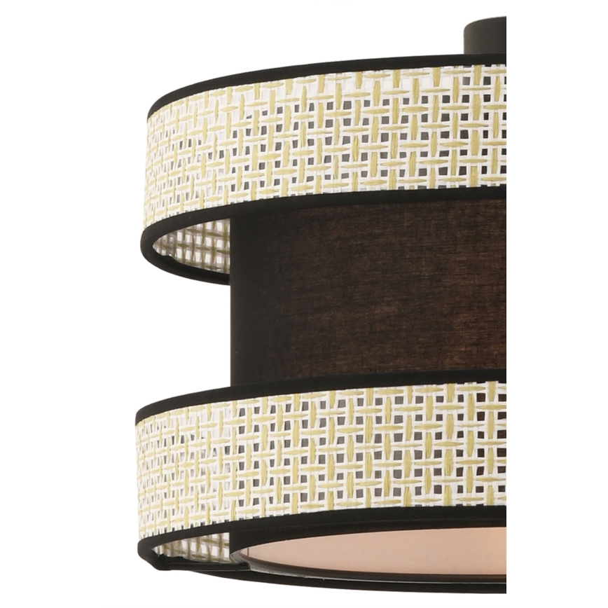 Lampa hängande HALO 1xE27/60W/230V svart/crème