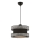 Lampa hängande HALO 1xE27/60W/230V svart/grå