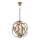 Lampa i kedja IRONBALL 3xE27/40W/230V guld