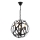 Lampa i kedja IRONBALL 3xE27/40W/230V svart