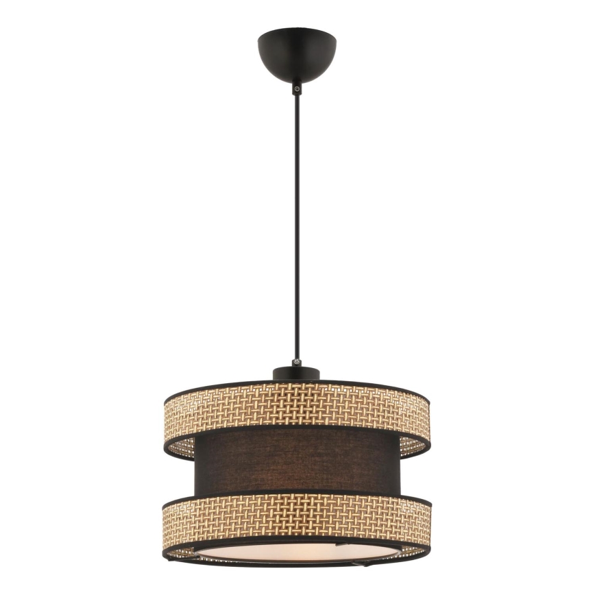 Lampa i snöre HALO 1xE27/60W/230V brun/beige